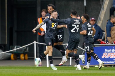 150325 - Swansea City v Burnley - Sky Bet Championship - Josh Brownhill of Burnley celebrates after scoring 