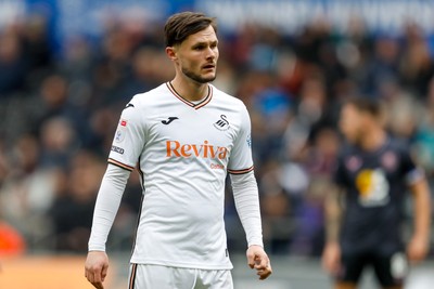 150325 - Swansea City v Burnley - Sky Bet Championship - Liam Cullen of Swansea City