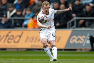 150325 - Swansea City v Burnley - Sky Bet Championship - Lewis O'Brien of Swansea City