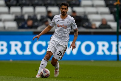 150325 - Swansea City v Burnley - Sky Bet Championship - Kyle Naughton of Swansea City