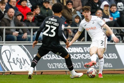 150325 - Swansea City v Burnley - Sky Bet Championship - Josh Key of Swansea City