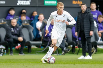 150325 - Swansea City v Burnley - Sky Bet Championship - Jay Fulton of Swansea City