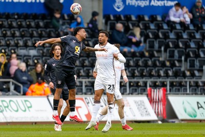 150325 - Swansea City v Burnley - Sky Bet Championship - Cyrus Christie of Swansea City