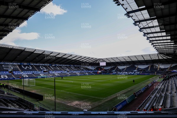 150325 - Swansea City v Burnley - Sky Bet Championship  - General view of Swanseacom Stadium