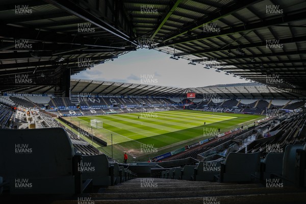 150325 - Swansea City v Burnley - Sky Bet Championship  - General view of Swanseacom Stadium