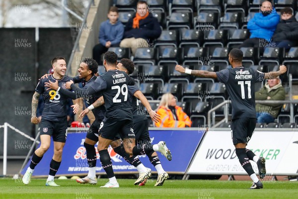 150325 - Swansea City v Burnley - Sky Bet Championship - Josh Brownhill of Burnley celebrates after scoring