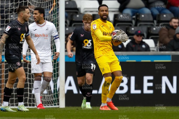 150325 - Swansea City v Burnley - Sky Bet Championship - Lawrence Vigouroux of Swansea City