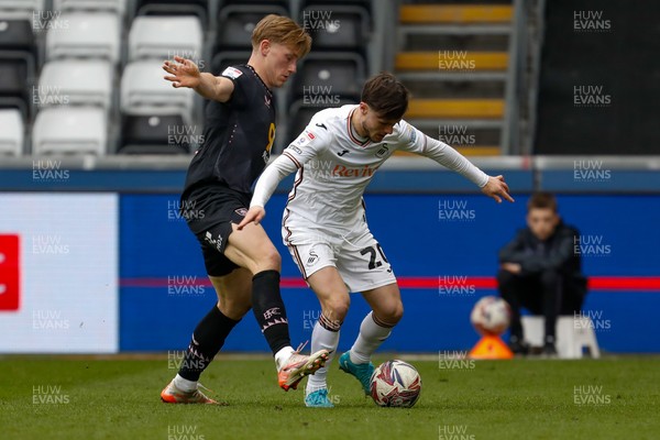 150325 - Swansea City v Burnley - Sky Bet Championship - Liam Cullen of Swansea City