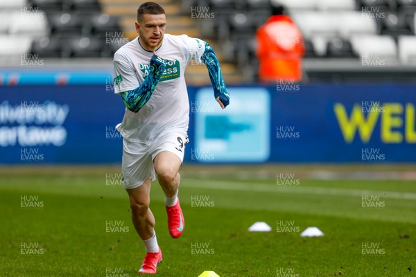 150325 - Swansea City v Burnley - Sky Bet Championship - Zan Vipotnik of Swansea City