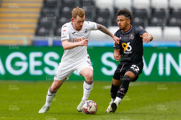 150325 - Swansea City v Burnley - Sky Bet Championship - Lewis O'Brien of Swansea City