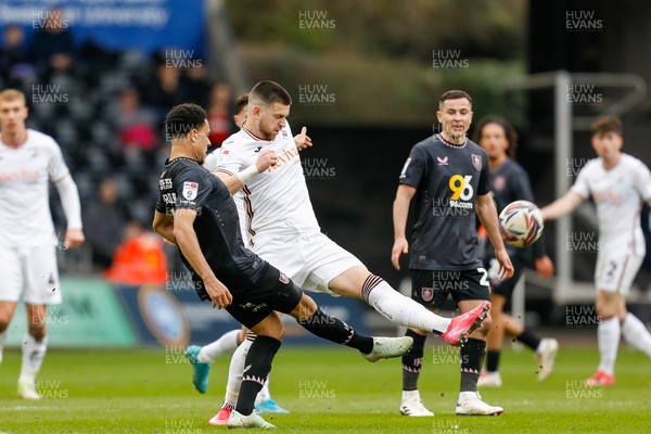 150325 - Swansea City v Burnley - Sky Bet Championship - Zan Vipotnik of Swansea City