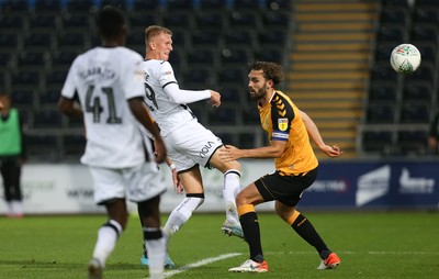 280819 - Swansea City v Cambridge United, Carabao Cup, Round 2 - Sam Surridge of Swansea City scores Swansea's third goal