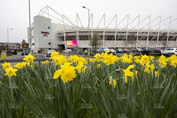 160324 - Swansea City v Cardiff City - Sky Bet Championship - A general view of the Swanseacom Stadium ahead of the game