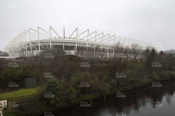 160324 - Swansea City v Cardiff City - Sky Bet Championship - A general view of the Swanseacom Stadium ahead of the game