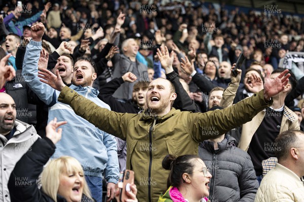 160324 - Swansea City v Cardiff City - Sky Bet Championship - Swansea City fans at full time