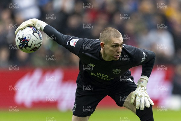 160324 - Swansea City v Cardiff City - Sky Bet Championship - Cardiff City goalkeeper Ethan Hovarth in action