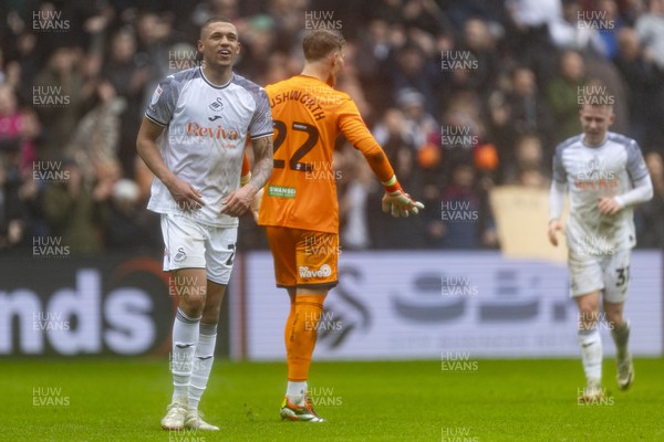 160324 - Swansea City v Cardiff City - Sky Bet Championship - Nathan Wood of Swansea City at full time