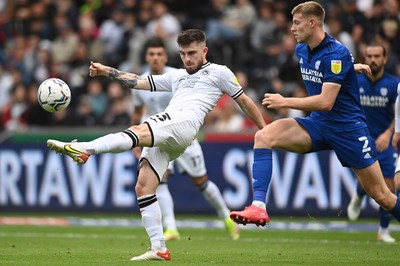 171021 - Swansea City v Cardiff City - Sky Bet Championship - Ryan Manning of Swansea City 