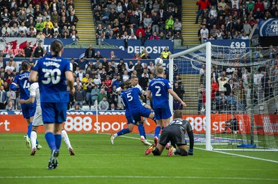 171021 - Swansea City v Cardiff City - Sky Bet Championship - Jake Bidwell of Swansea City scores his side's third goal 