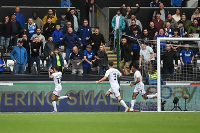 171021 - Swansea City v Cardiff City - Sky Bet Championship - Jamie Paterson of Swansea City celebrates scoring the opening goal 