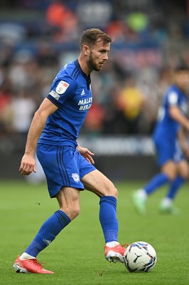 171021 - Swansea City v Cardiff City - Sky Bet Championship - Joe Ralls of Cardiff City 