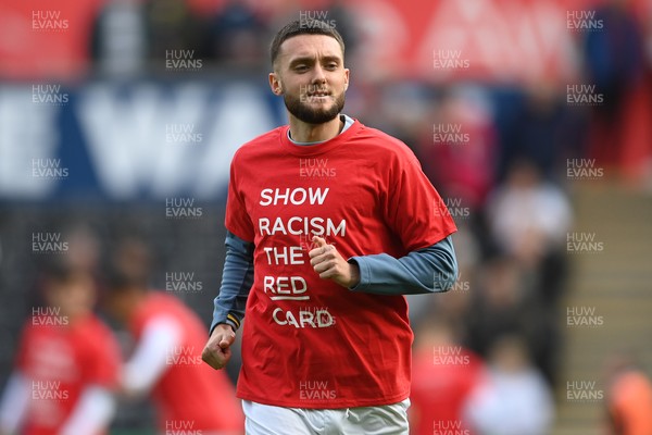 171021 - Swansea City v Cardiff City - Sky Bet Championship - Matt Grimes of Swansea City during the pre-match warm-up 