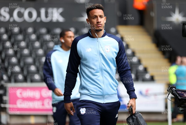 231022 - Swansea City v Cardiff City, South Wales Derby - SkyBet Championship - Callum Robinson of Cardiff City arrives at the ground