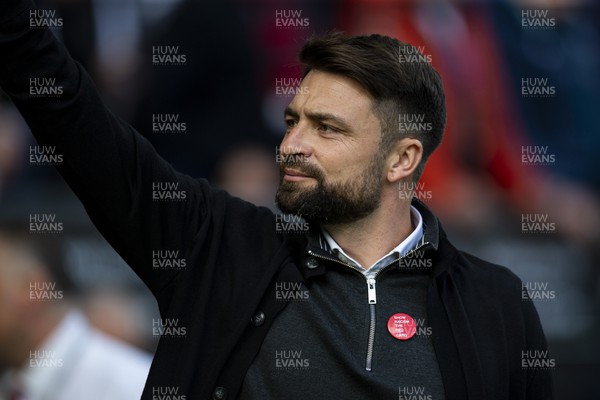 231022 - Swansea City v Cardiff City - Sky Bet Championship - Swansea City manager Russell Martin ahead of kick off