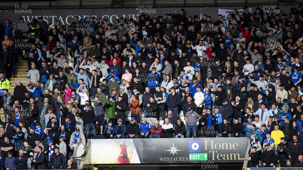 231022 - Swansea City v Cardiff City - Sky Bet Championship - Cardiff City supporters ahead of kick off