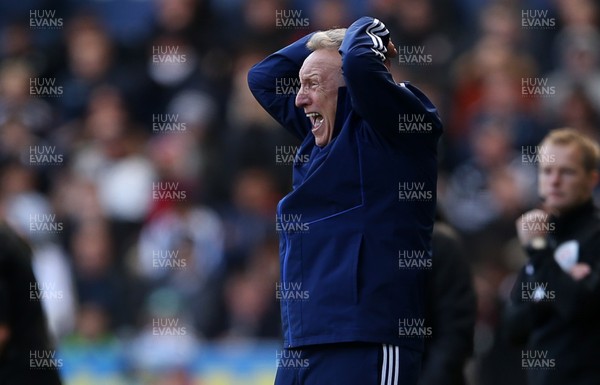 271019 - Swansea City v Cardiff City - SkyBet Championship - A frustrated Cardiff City Manager Neil Warnock