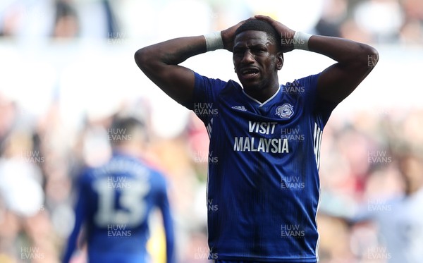 271019 - Swansea City v Cardiff City - SkyBet Championship - Dejected Omar Bogle of Cardiff City