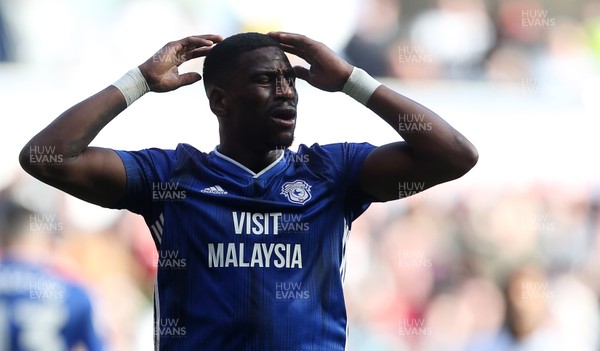 271019 - Swansea City v Cardiff City - SkyBet Championship - Dejected Omar Bogle of Cardiff City