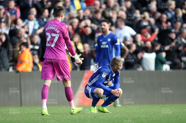 271019 - Swansea City v Cardiff City - SkyBet Championship - Dejected Danny Ward of Cardiff City