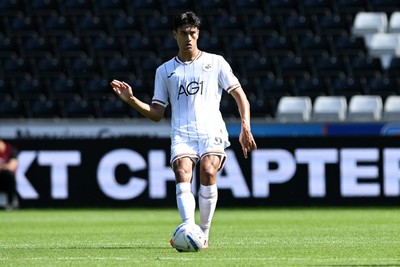 010826 - Swansea City v CD Leganes - Preseason Friendly - Marko Stamenic of Swansea City