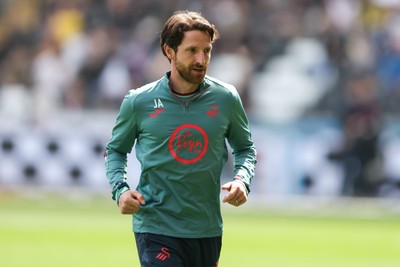 020526 - Swansea City v Charlton Athletic - Sky Bet Championship - Joe Allen of Swansea City pre-match