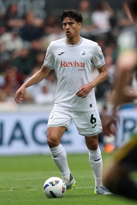 020526 - Swansea City v Charlton Athletic - Sky Bet Championship - Marko Stamenic of Swansea City attacks