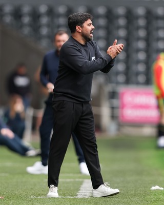 020526 - Swansea City v Charlton Athletic - Sky Bet Championship - Vitor Matos Manager of Swansea City gives instructions