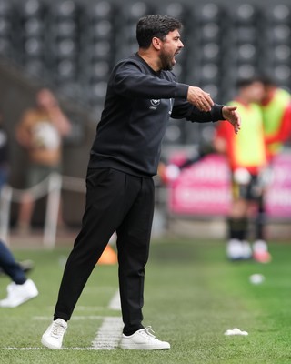 020526 - Swansea City v Charlton Athletic - Sky Bet Championship - Vitor Matos Manager of Swansea City gives instructions