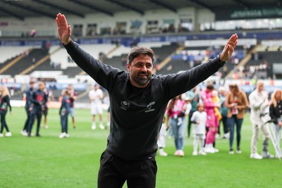 020526 - Swansea City v Charlton Athletic - Sky Bet Championship - Vitor Matos Manager of Swansea City celebrates at full time