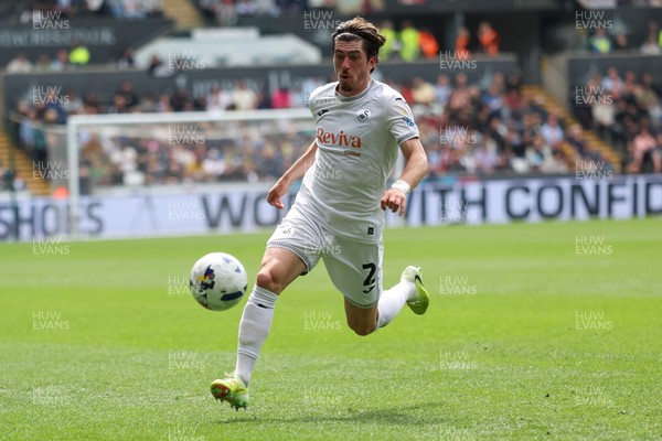 020526 - Swansea City v Charlton Athletic - Sky Bet Championship - Josh Key of Swansea City chases the ball