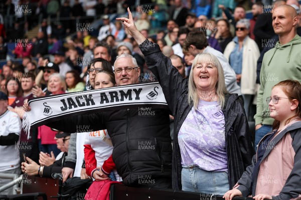 020526 - Swansea City v Charlton Athletic - Sky Bet Championship - Fans of Swansea City