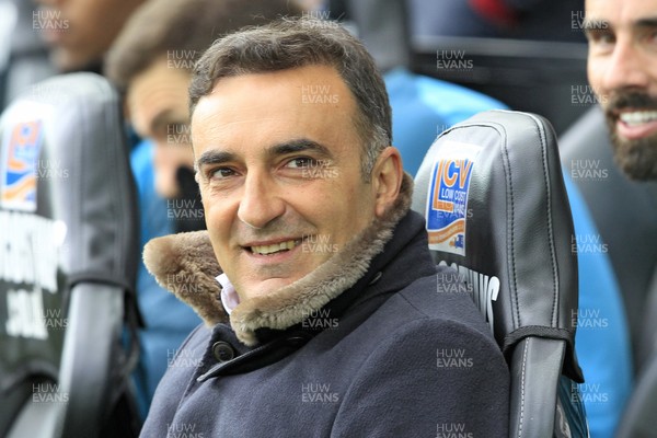 280418 - Swansea City v Chelsea, Premier League - Swansea City Manager Carlos Carvalhal before the match