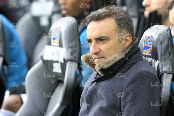280418 - Swansea City v Chelsea, Premier League - Swansea City Manager Carlos Carvalhal before the match