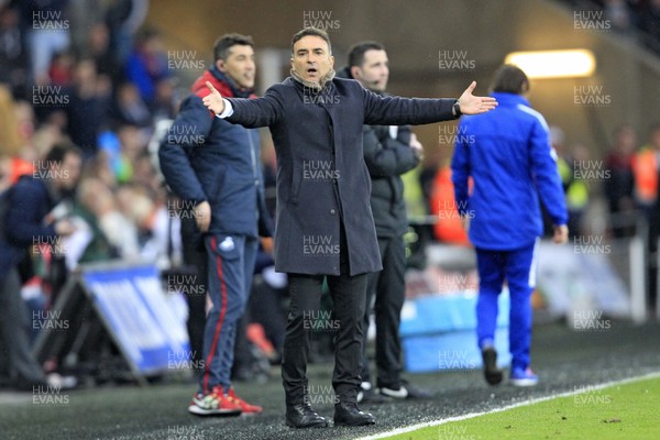 280418 - Swansea City v Chelsea, Premier League - Swansea City Manager Carlos Carvalhal during the match