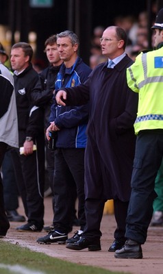 290105 - Swansea City v Chester City - League Two - Chester's Ian Rush and Mark Aizelwood