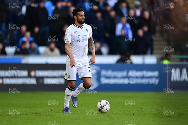 050322 - Swansea City v Coventry City - Sky Bet Championship - Cyrus Christie of Swansea City in action 