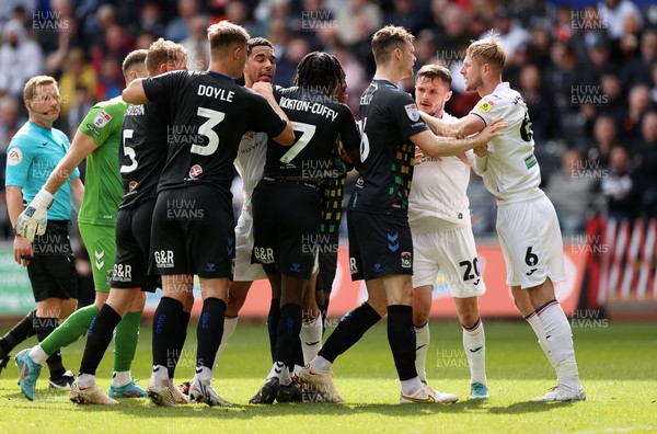 070423 - Swansea City v Coventry City - SkyBet Championship - Tensions boil over between the teams