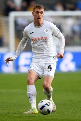210326 - Swansea City v Coventry City - Sky Bet Championship - Jay Fulton of Swansea City