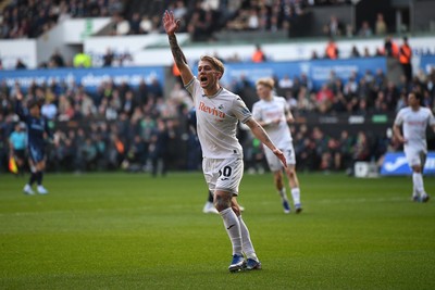 210326 - Swansea City v Coventry City - Sky Bet Championship - Ethan Galbraith of Swansea City