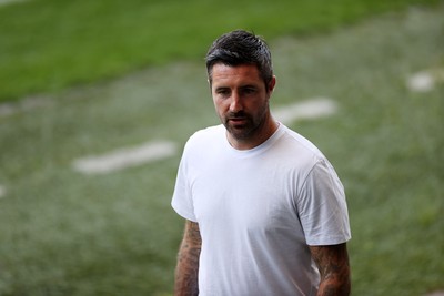 120825 - Swansea City v Crawley Town, Carabao Cup - Swansea City Manager Alan Sheehan 